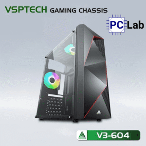 Vỏ case PC máy tính VSP V3-604 (ATX, Mid Tower, Đen)