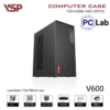Vỏ case PC máy tính VSP V600 (M-ATX, Mid Tower, Đen)