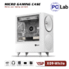 Vỏ case PC máy tính VSP X09 (M-ATX, Mid Tower, Trắng/Đen)