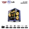 Vỏ case PC máy tính VSP X2-G.ART (M-ATX, Mid Tower, Trắng/Đen)