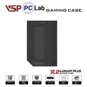 Vỏ case PC máy tính VSP X2 Luxury Plus (M-ATX, Mid Tower, Trắng/Đen)