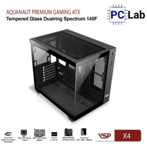Vỏ case PC máy tính VSP X4 (ATX, Mid Tower, Trắng/Đen)