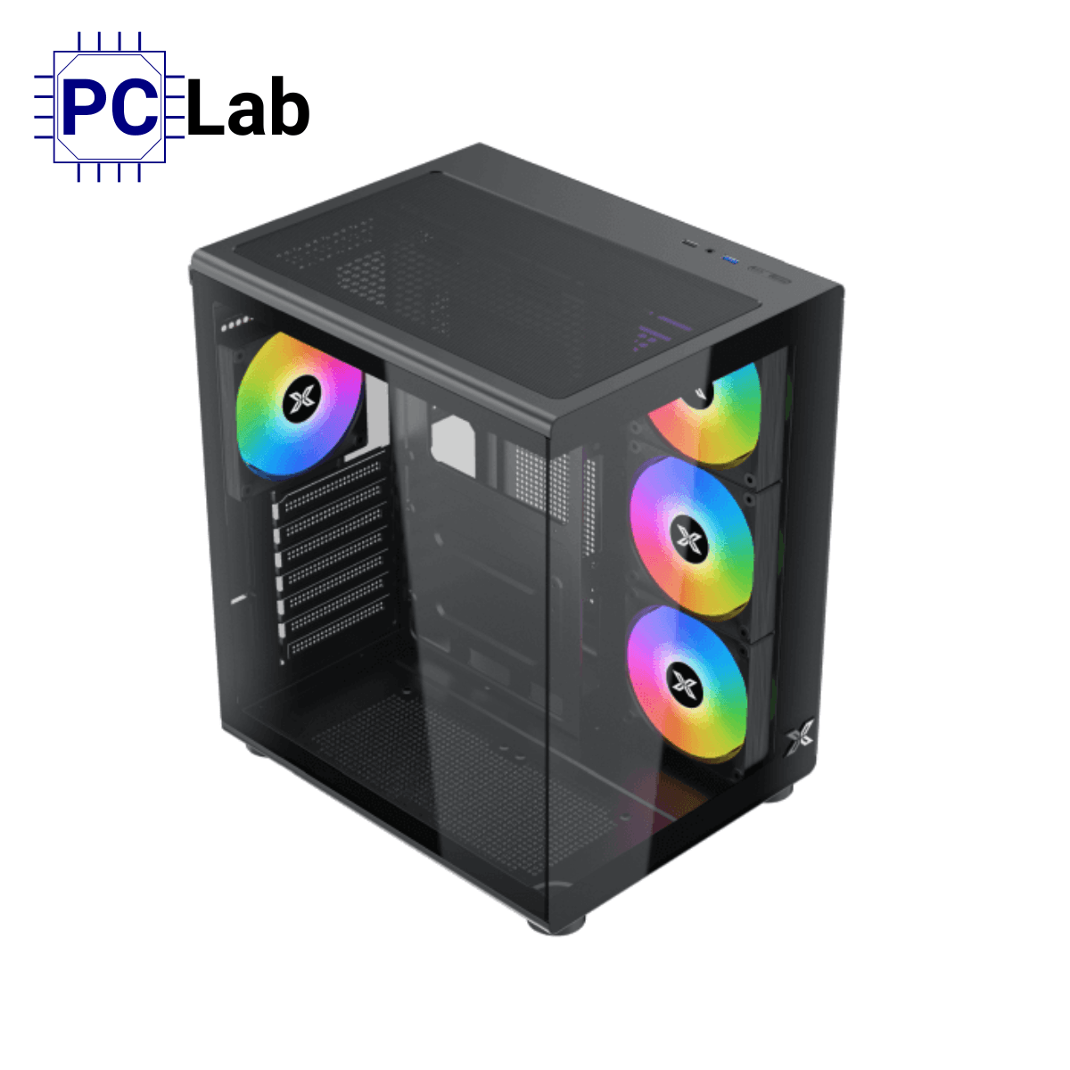 Vỏ case PC máy tính Xigmatek Aqua Compact Air (ATX, Mid Tower, Đen)