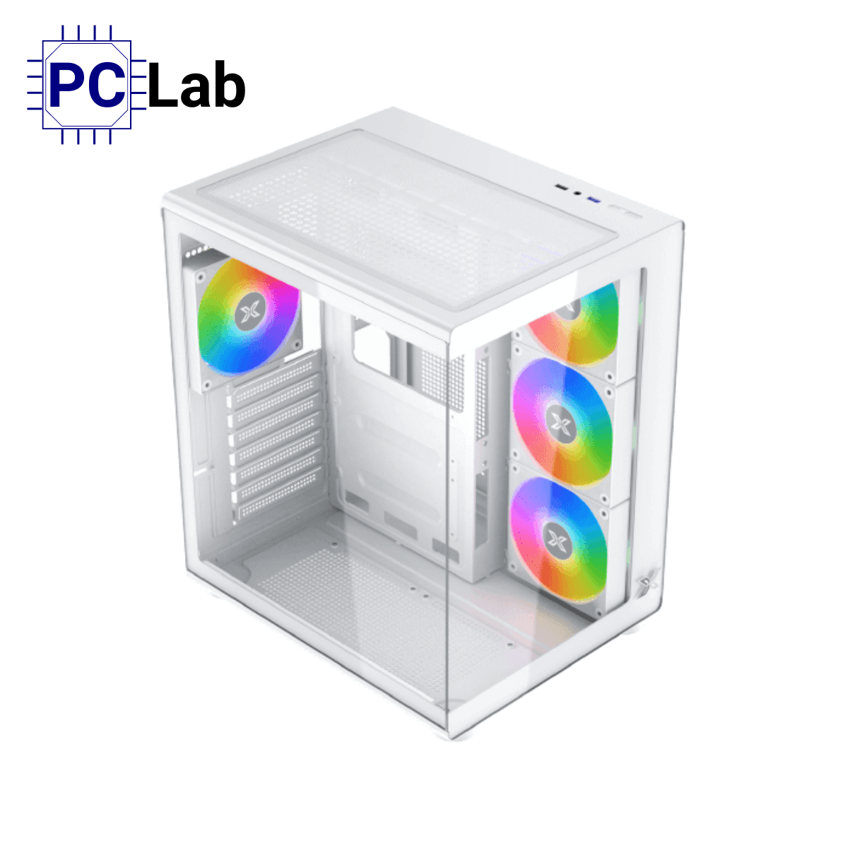 Vỏ case PC máy tính Xigmatek Aqua Compact Air Arctic (ATX, Mid Tower, Trắng)