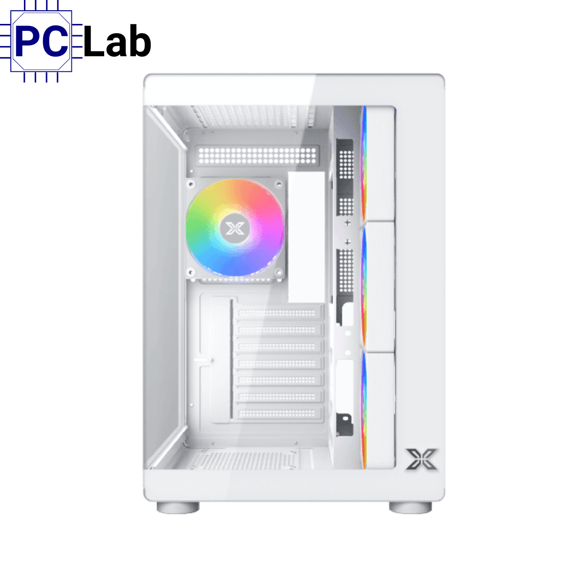 Vỏ case PC máy tính Xigmatek Aqua Compact Air Arctic (ATX, Mid Tower, Trắng)