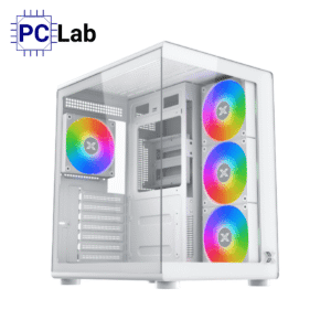 Vỏ case PC máy tính Xigmatek Aqua Compact Air Arctic (ATX, Mid Tower, Trắng)