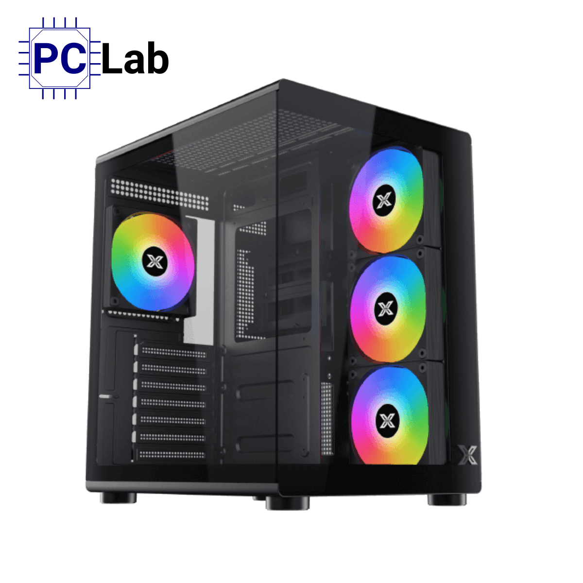 Vỏ case PC máy tính Xigmatek Aqua Compact Air (ATX, Mid Tower, Đen)