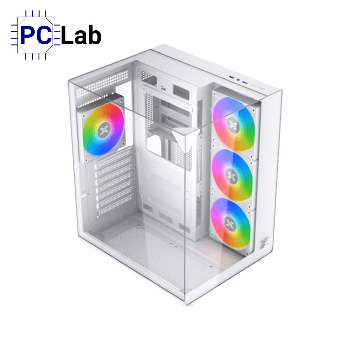 Vỏ case PC máy tính Xigmatek Aqua Compact Arctic (ATX, Mid Tower, Trắng)