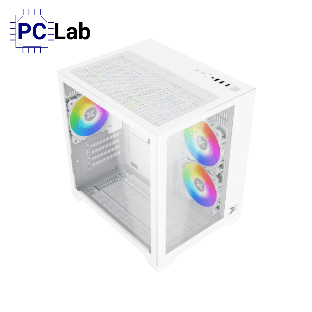 Vỏ case PC máy tính Xigmatek Aqua M Arctic (Micro ATX, Mini Tower, Trắng)