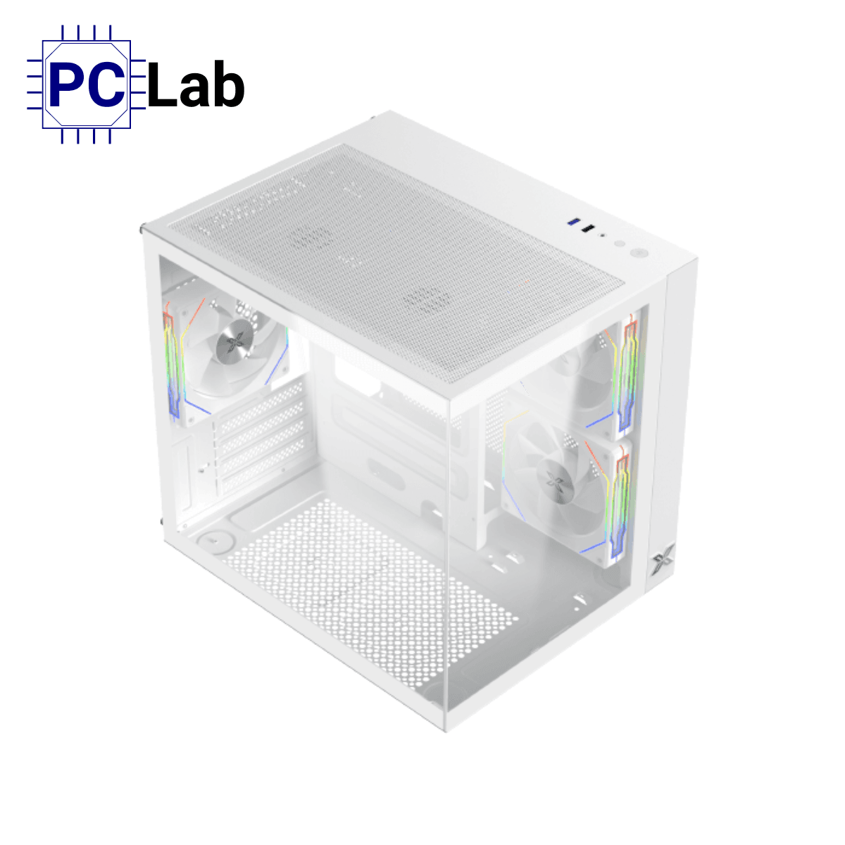 Vỏ case PC máy tính Xigmatek Aqua M Lite Arctic (Micro ATX, Mini Tower, Trắng)