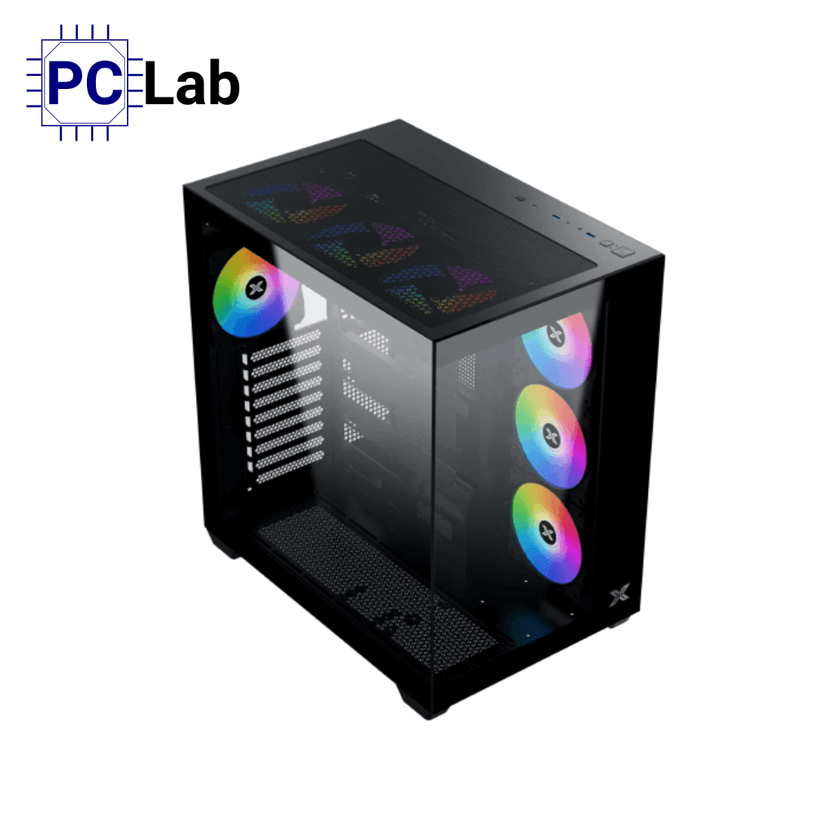 Vỏ case PC máy tính Xigmatek Aqua V Air (ATX, Mid Tower, Đen)