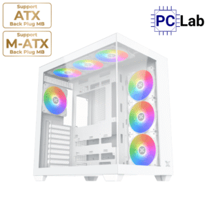 Vỏ case PC máy tính Xigmatek Aqua V Air Arctic (ATX, Mid Tower, Trắng)