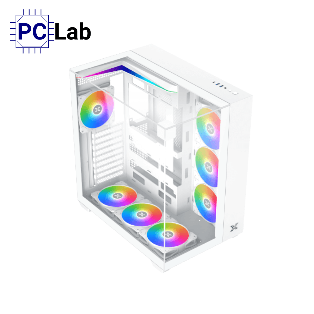 Vỏ case PC máy tính Xigmatek Aqua V Arctic (ATX, Mid Tower, Trắng)