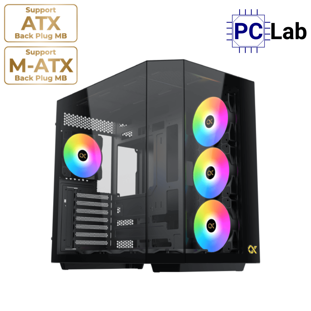 Vỏ case PC máy tính Xigmatek CUBI II (E-ATX, Full Tower, Đen)