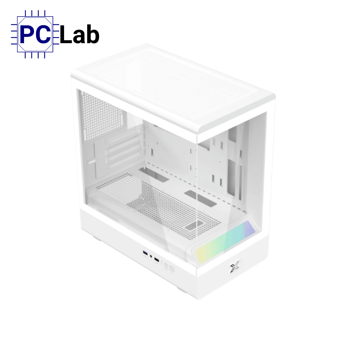 Vỏ case PC máy tính Xigmatek Pura MS Arctic (Micro ATX, Mini Tower, Trắng)