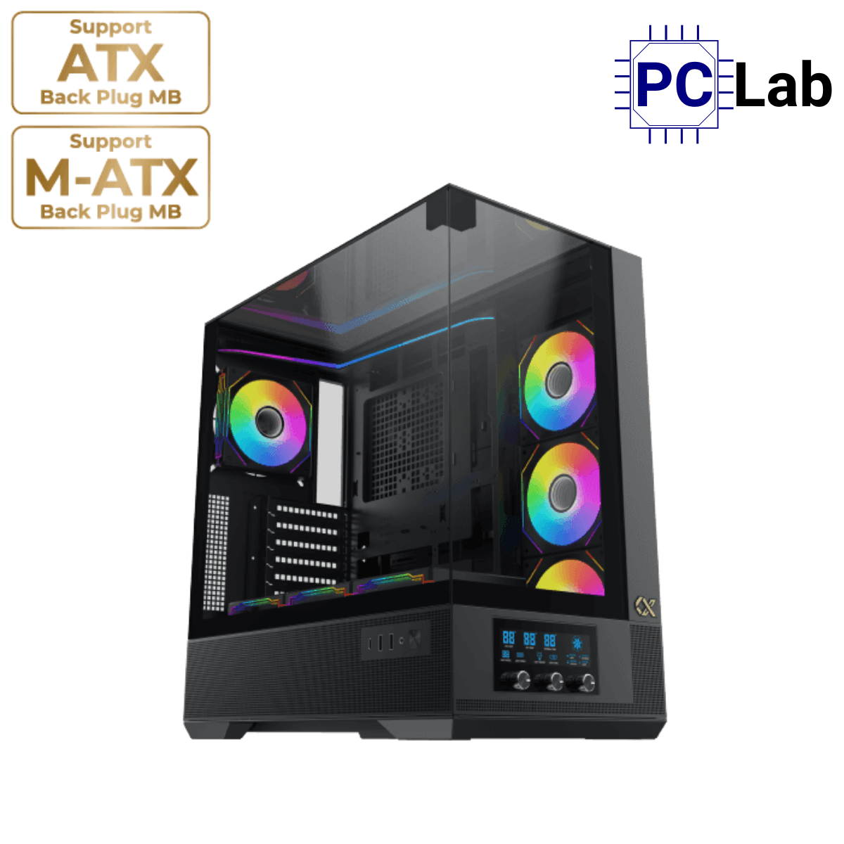 Vỏ case PC máy tính Xigmatek Vision (E-ATX, Full Tower, Đen)