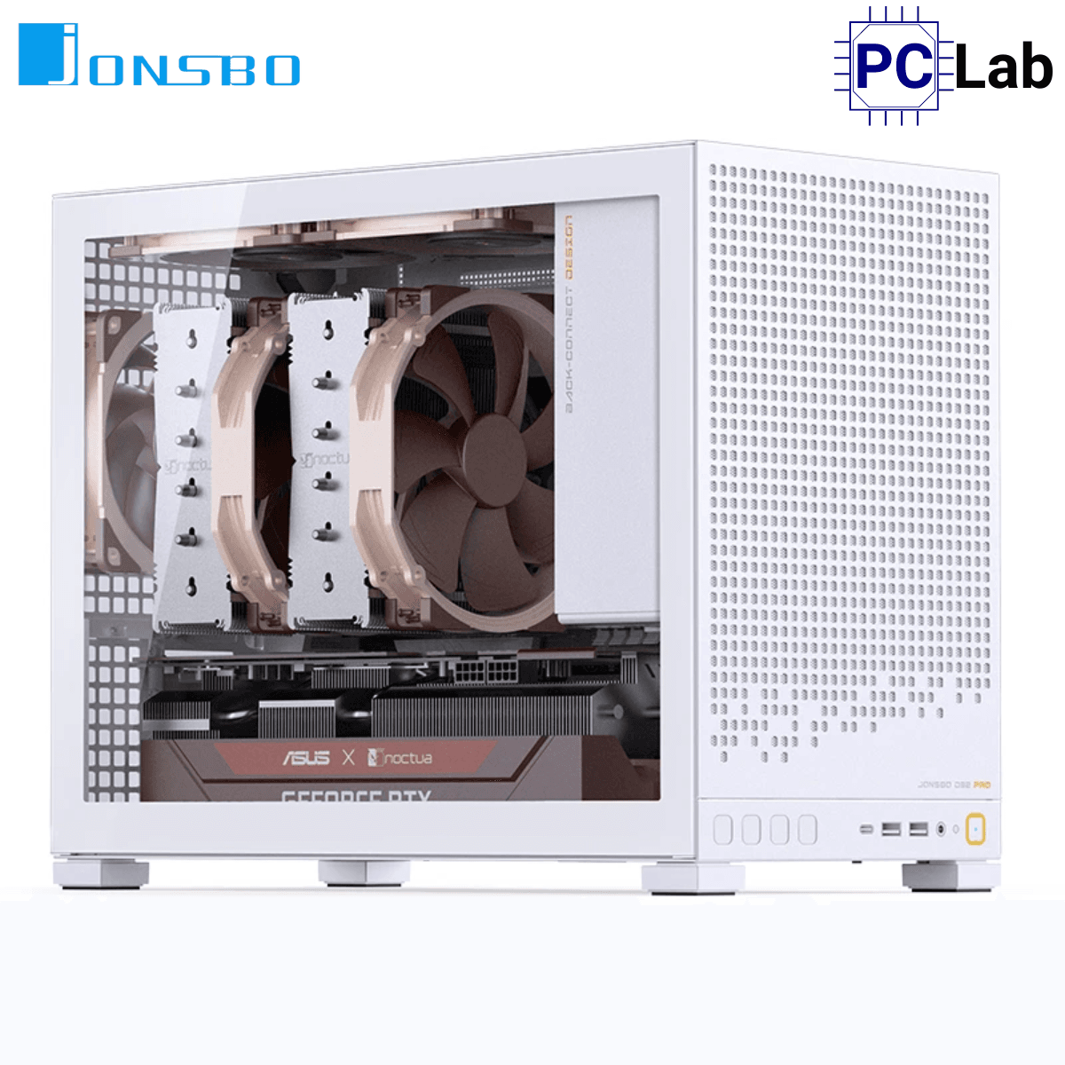Vỏ case PC máy tính Jonsbo D32 PRO White (M-ATX, Mid Tower, Trắng)