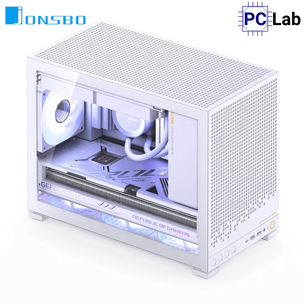 Vỏ case PC máy tính Jonsbo D32 PRO White (M-ATX, Mid Tower, Trắng)