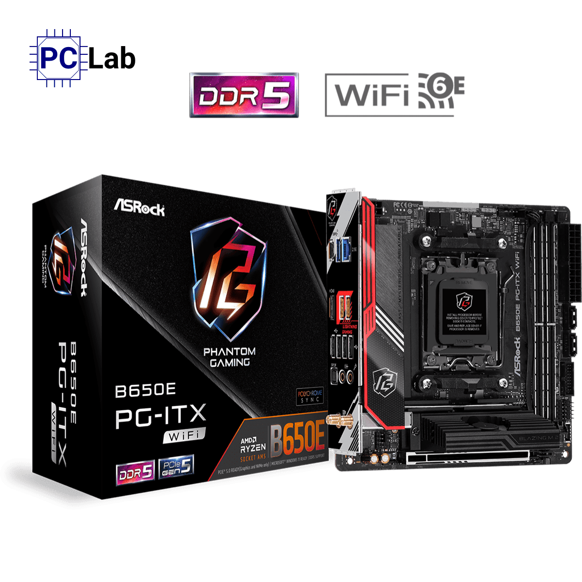 Mainboard ASRock B650E PG-ITX WiFi DDR5