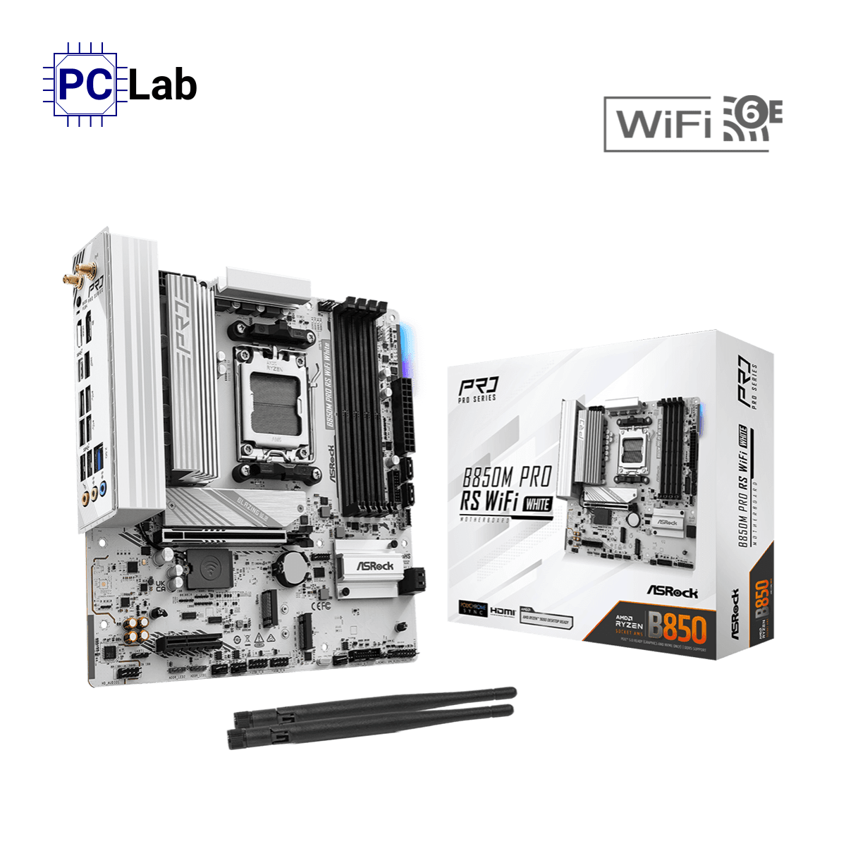 Mainboard ASRock B850M Pro RS WiFi White DDR5