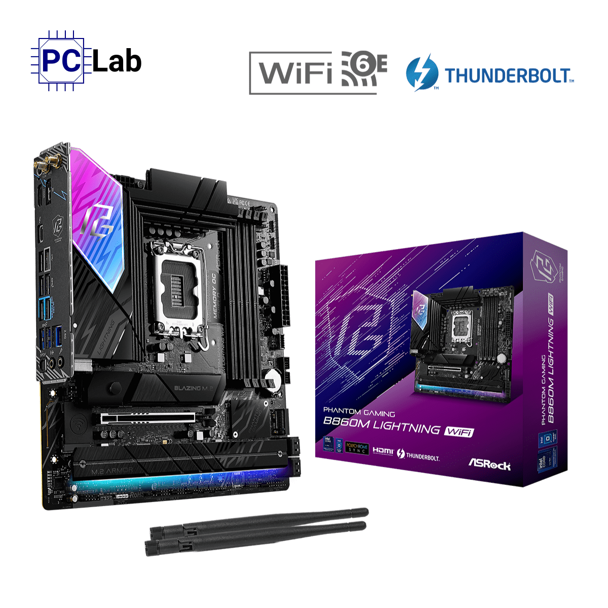 Mainboard ASRock Phantom Gaming B860M Lightning WiFi DDR5