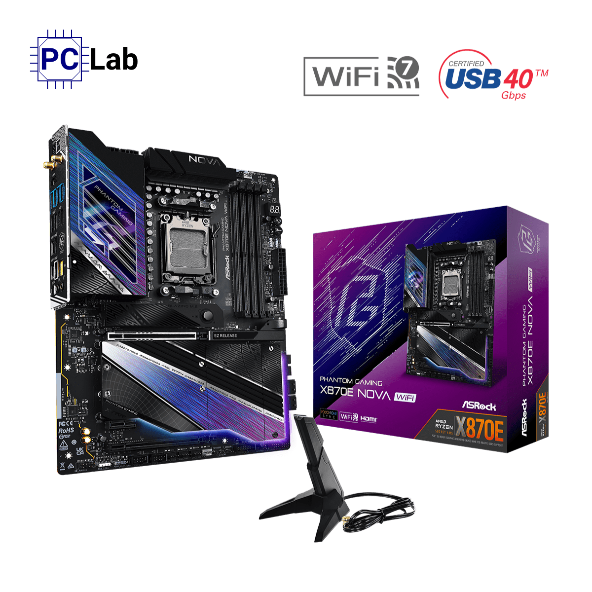 Mainboard ASRock Phantom Gaming X870E Nova WiFi DDR5