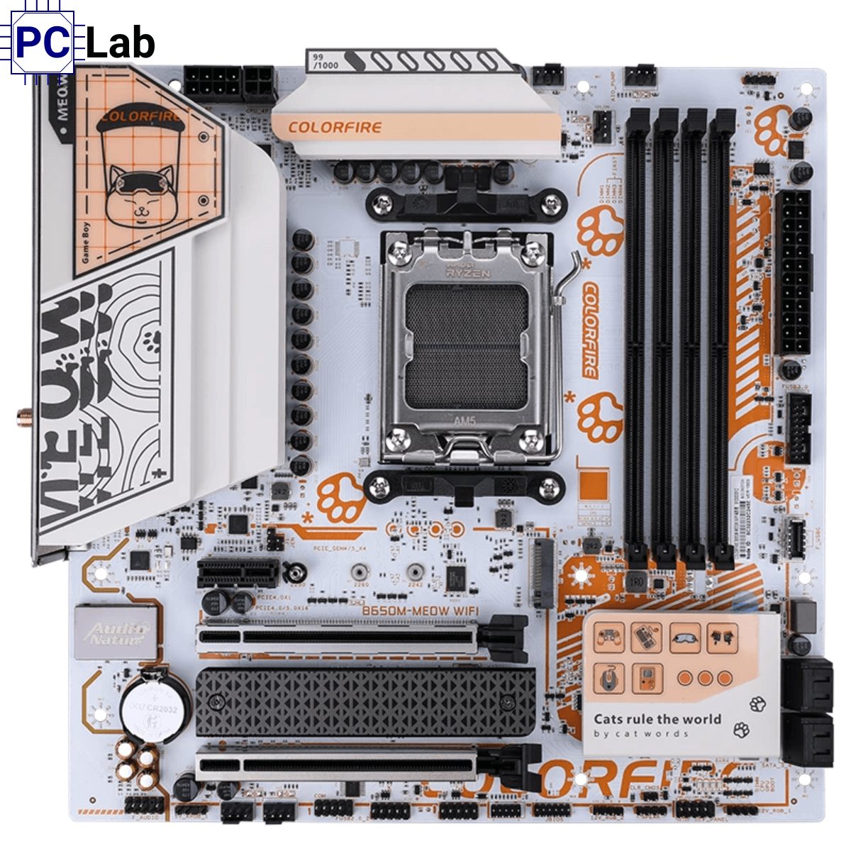Mainboard Colorful COLORFIRE B650M-MEOW WIFI ORANGE DDR5