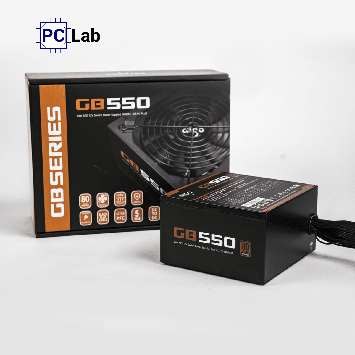 Nguồn PC máy tính Aigo GB550 550W 80 PLUS Bronze