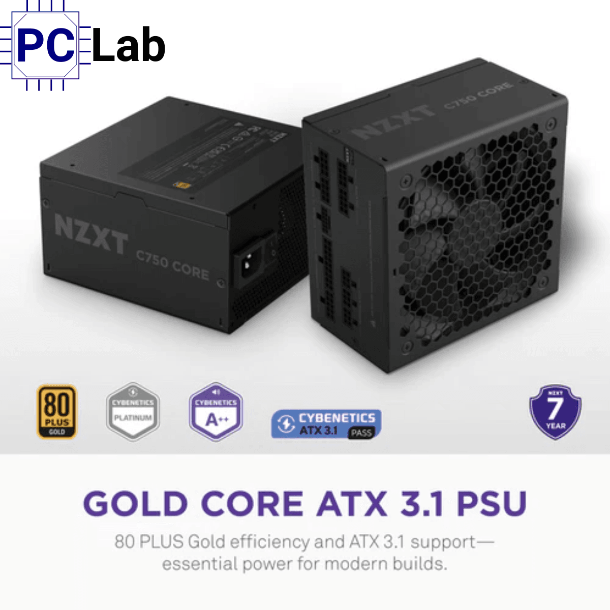 Nguồn PC máy tính NZXT C750 Gold Core 750W 80 Plus Gold (Full Modular)