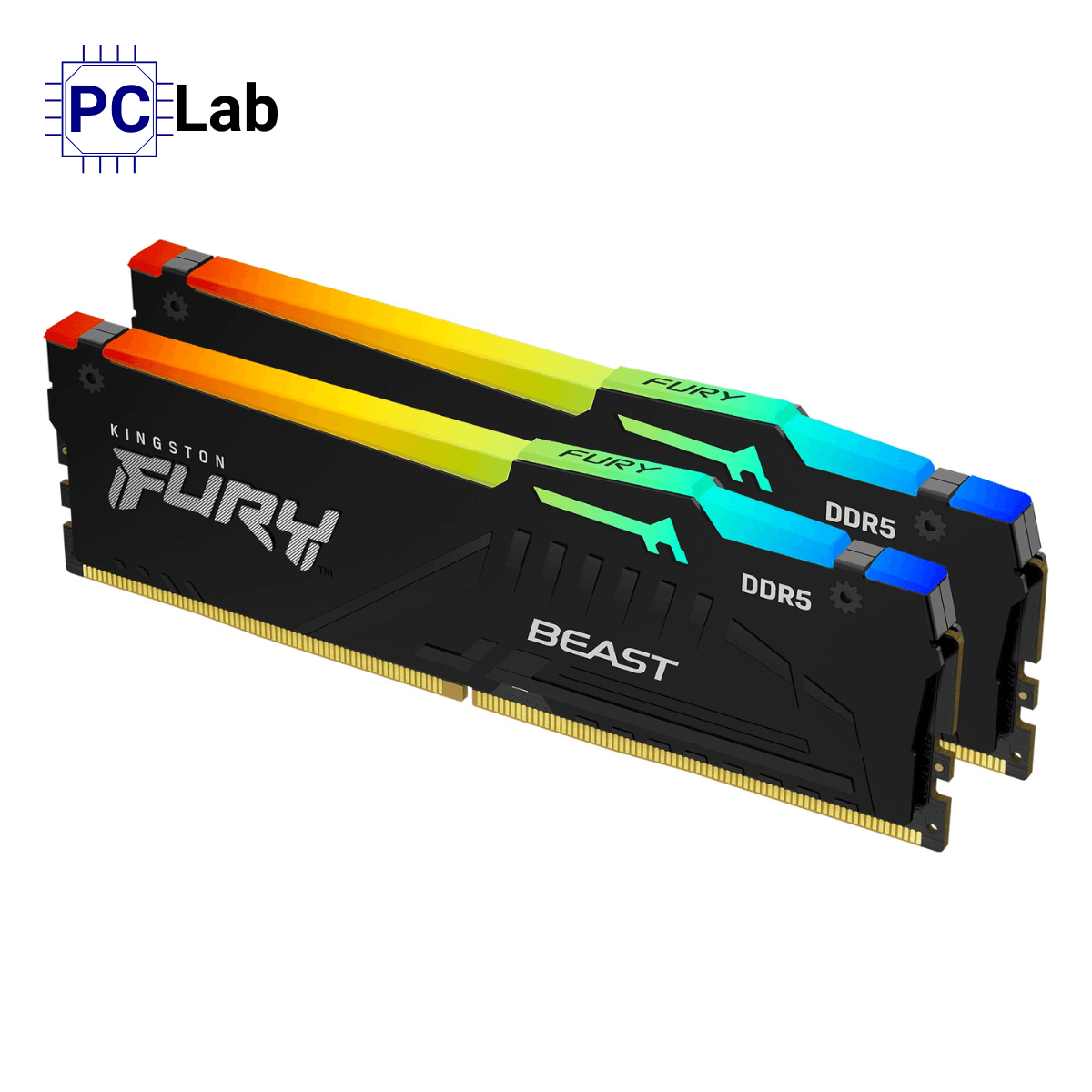 RAM PC máy tính Kingston FURY Beast RGB 16GB (2x8GB) DDR5 5200MHz Black