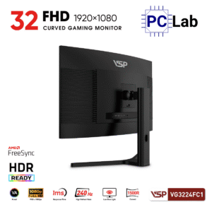 Màn hình cong VSP eSport Gaming VG3224FC1 32inch Full HD 240Hz (32'', Full HD, 240Hz, 1ms, VA, Adaptive-Sync)