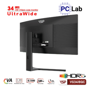 Màn hình cong VSP eSport Gaming VG3418QC 34inch QHD 180Hz (34'', QHD, 180Hz, 1ms, VA, Adaptive-Sync)