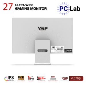 Màn hình cong VSP UltraWide VU279Q1 27inch QHD 165Hz (27'', QHD, 165Hz, 1ms, IPS, FreeSync) - Trắng/Hồng