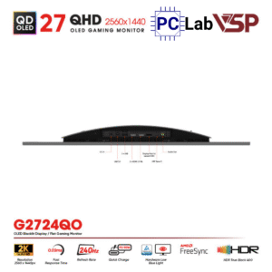 Màn hình VSP Ai Gaming Vision Pro G2724QO 27inch QHD 240Hz (27'', QHD, 240Hz, 0.03ms, G-Sync, QD-OLED)