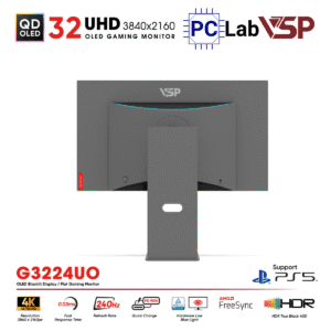 Màn hình VSP Ai Gaming Vision Pro G3224UO 32inch 4K 240Hz (32'', 4K, 240Hz, 0.03ms, G-Sync, QD-OLED)