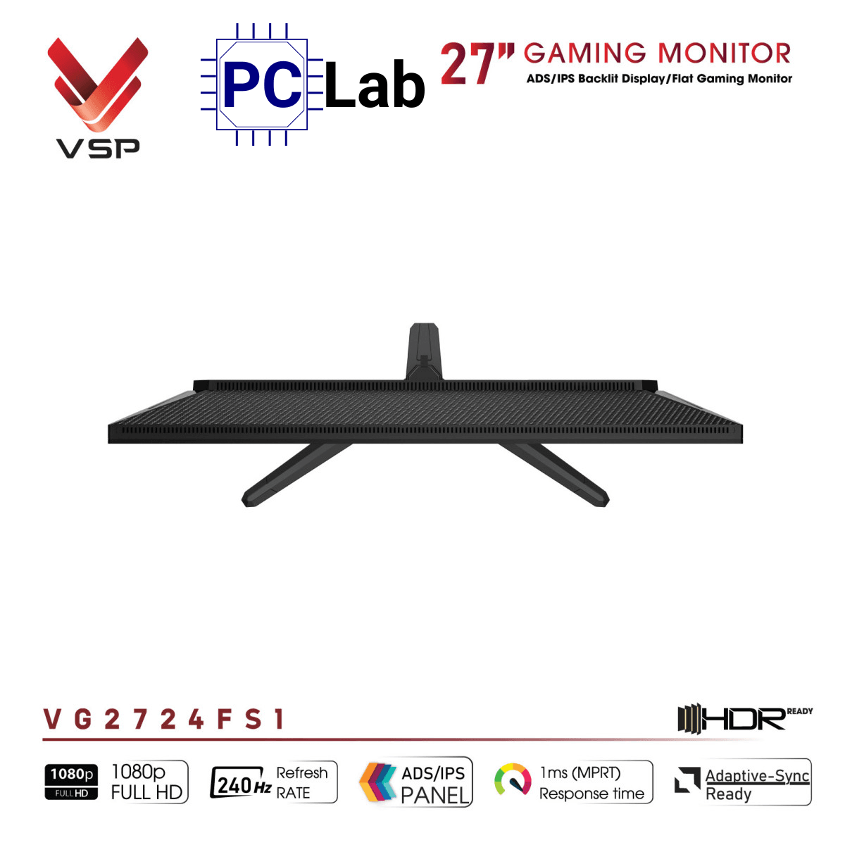 Màn hình VSP eSport Gaming VG2724FS1 27inch Full HD 240Hz (27'', Full HD, 240Hz, 1ms, IPS, FreeSync)