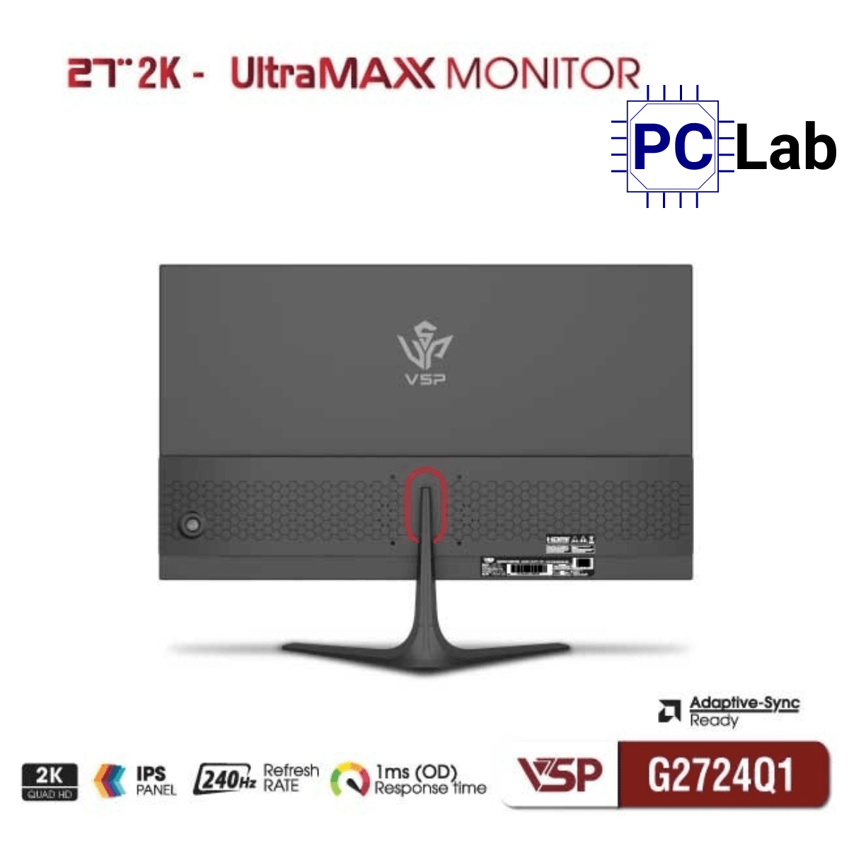 Màn hình VSP G2724Q1 27inch QHD 240Hz (27'', QHD, 240Hz, IPS)