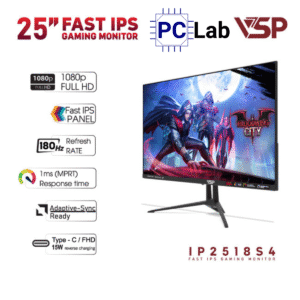 Màn hình VSP Gaming IP2518S4 25inch Full HD 180Hz (25'', Full HD, 180Hz, 1ms, Fast IPS, FreeSync, Adaptive-Sync)