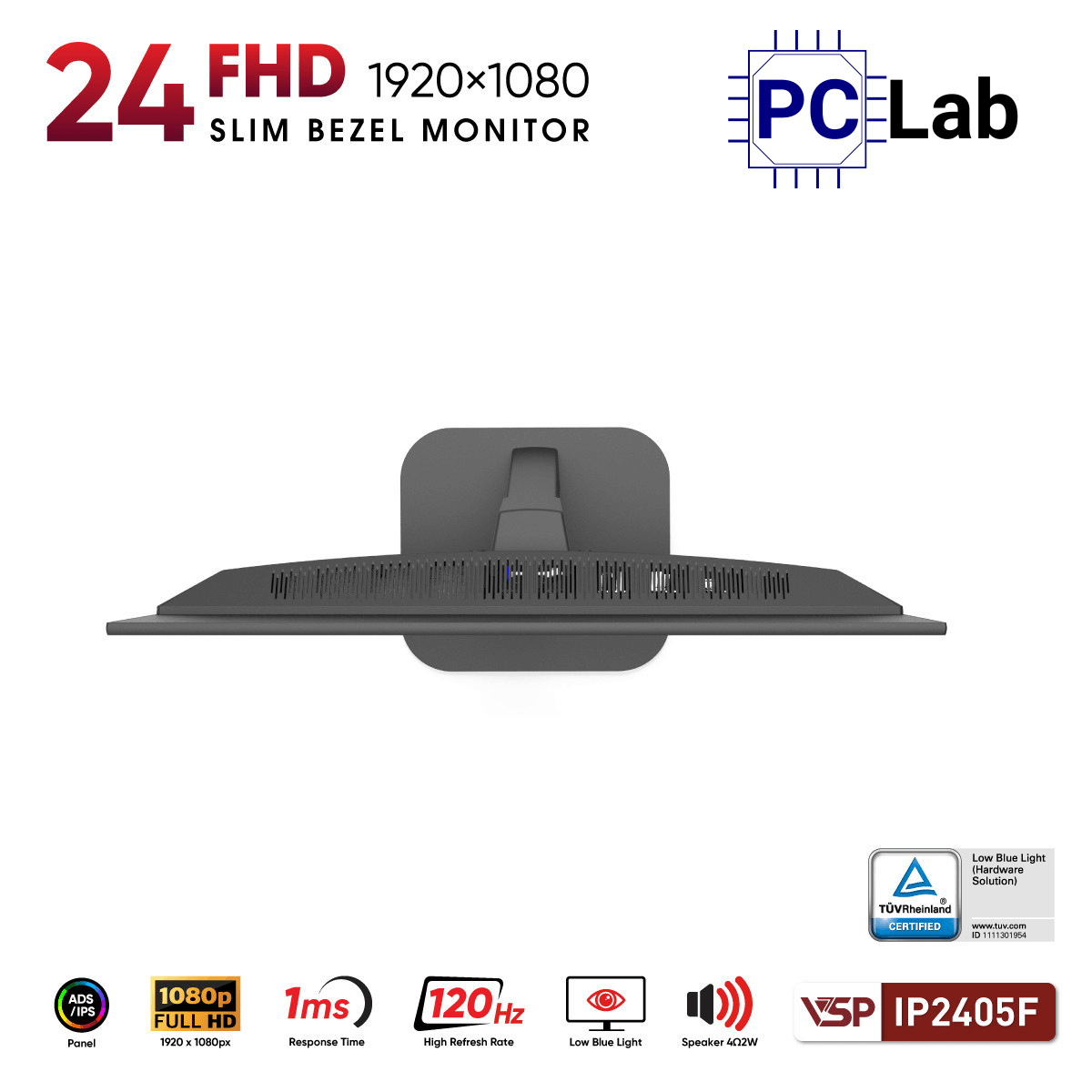 Màn hình VSP IP2405F 24inch Full HD 100Hz (24'', Full HD, 100Hz, 1ms, IPS)