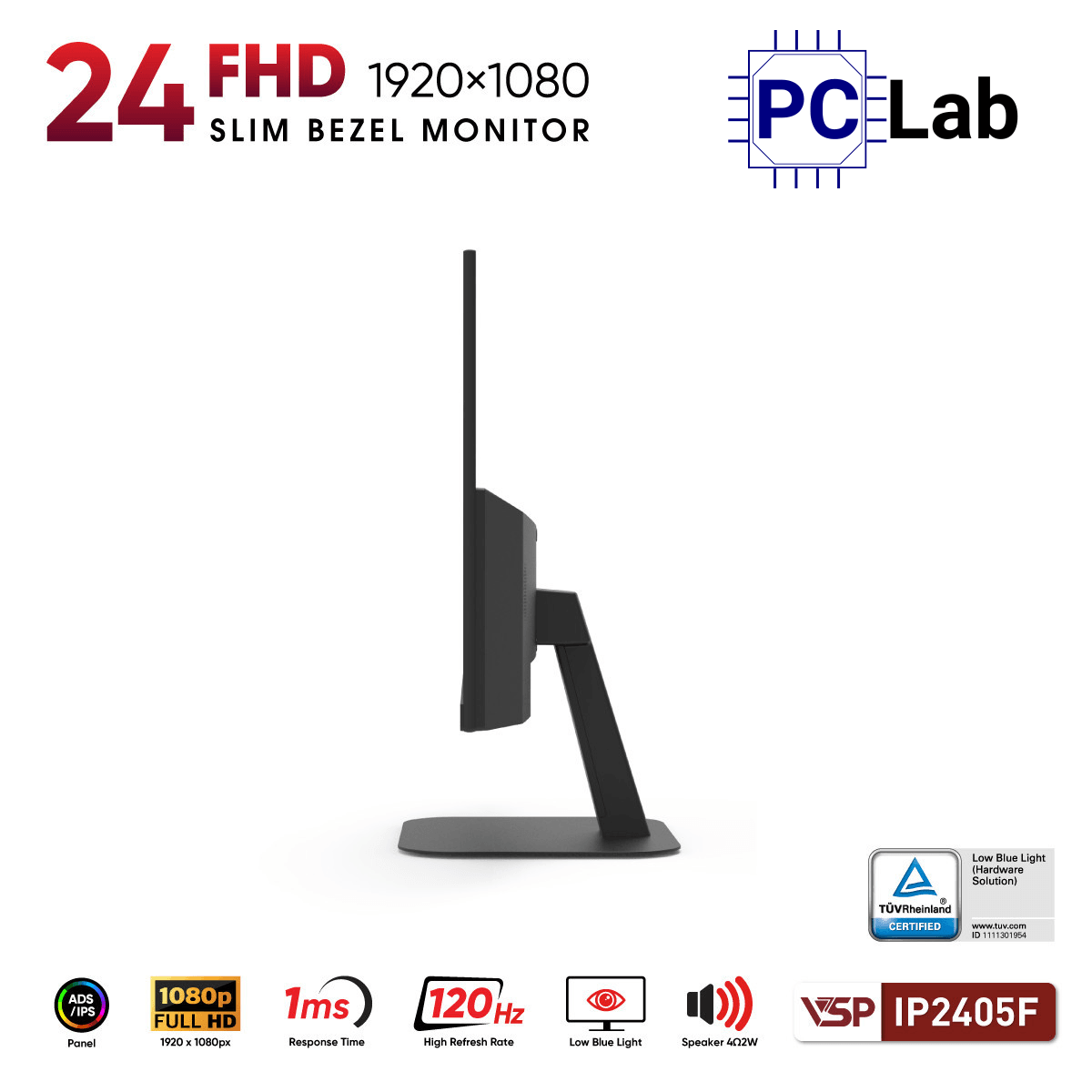 Màn hình VSP IP2405F 24inch Full HD 100Hz (24'', Full HD, 100Hz, 1ms, IPS)