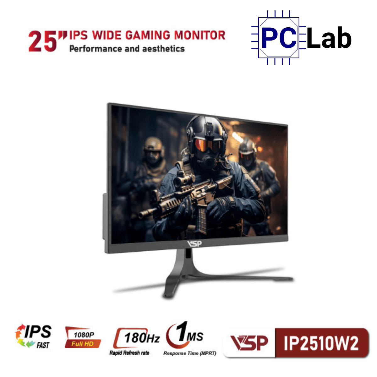 Màn hình VSP IP2510W2 25inch Full HD 180Hz (25'', Full HD, 180Hz, 1ms, IPS)