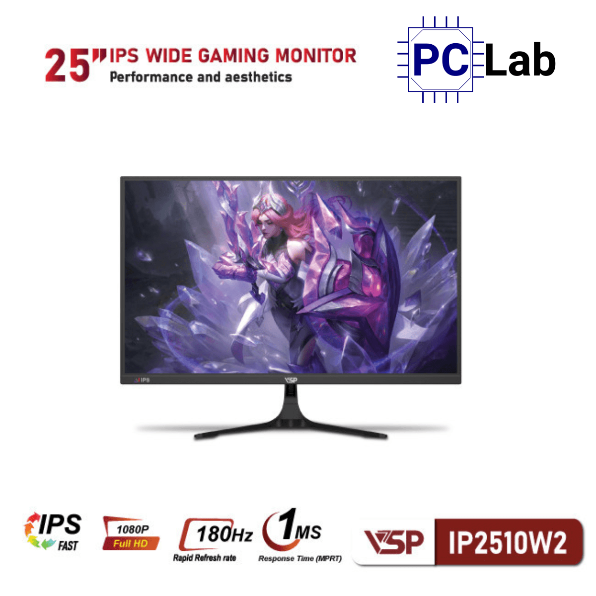 Màn hình VSP IP2510W2 25inch Full HD 180Hz (25'', Full HD, 180Hz, 1ms, IPS)
