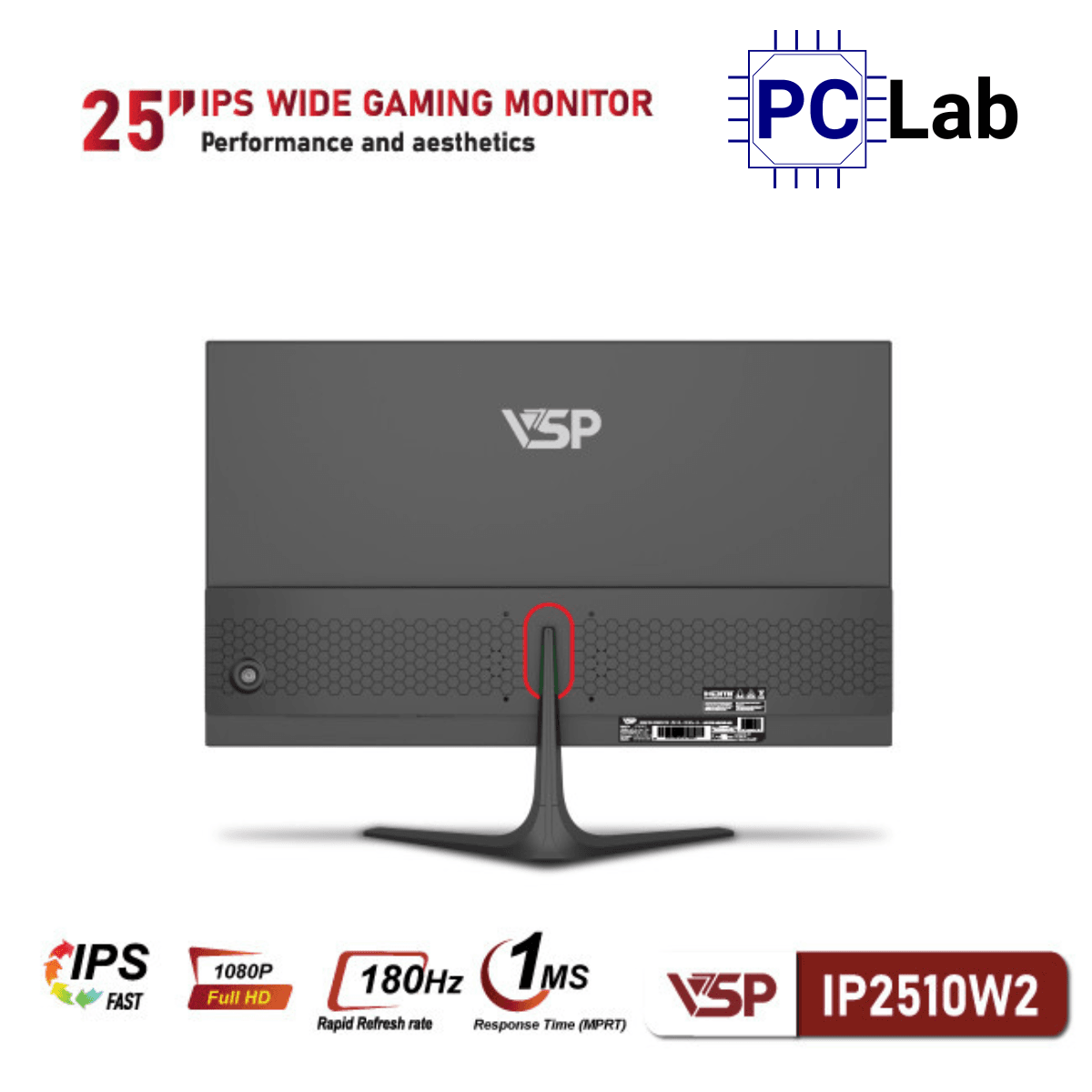 Màn hình VSP IP2510W2 25inch Full HD 180Hz (25'', Full HD, 180Hz, 1ms, IPS)