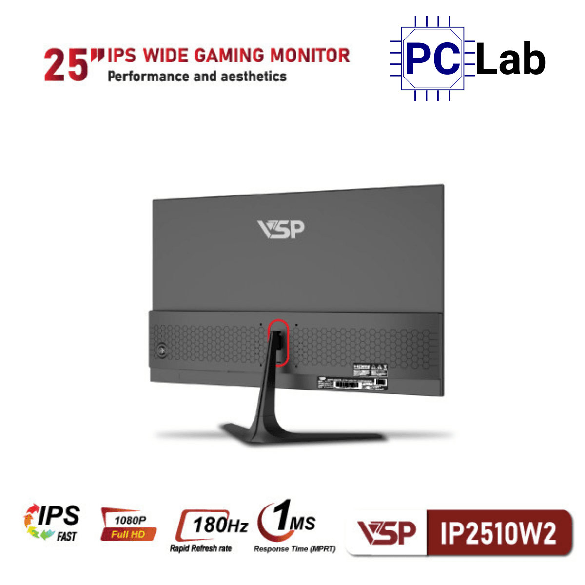 Màn hình VSP IP2510W2 25inch Full HD 180Hz (25'', Full HD, 180Hz, 1ms, IPS)