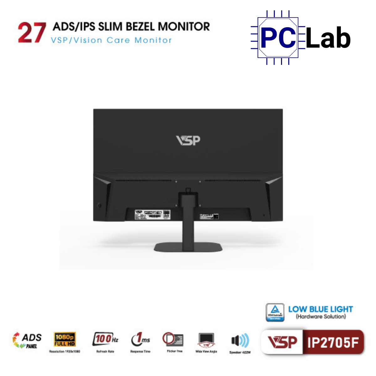 Màn hình VSP IP2705F 27inch Full HD 100Hz (27'', Full HD, 100Hz, 1ms, IPS)
