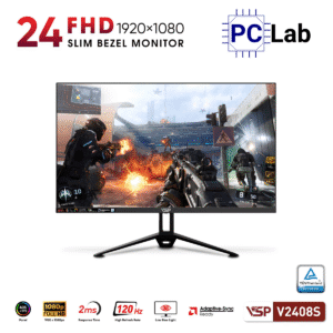 Màn hình VSP V2408S 23.8inch Full HD 100Hz (23.8'', Full HD, 100Hz, 2ms, ADS/IPS) – Đen/Hồng