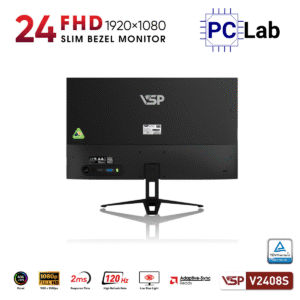 Màn hình VSP V2408S 23.8inch Full HD 100Hz (23.8'', Full HD, 100Hz, 2ms, ADS/IPS) – Đen/Hồng
