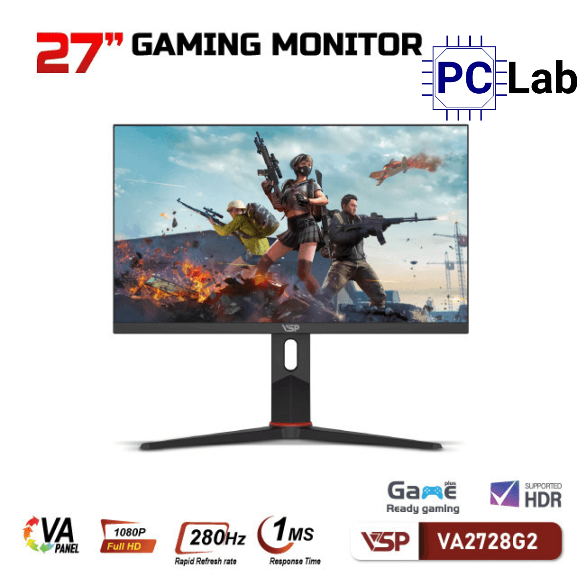 Màn hình VSP VA2728G2 27inch Full HD 280Hz (27'', Full HD, 280Hz, 1ms, VA, FreeSync)