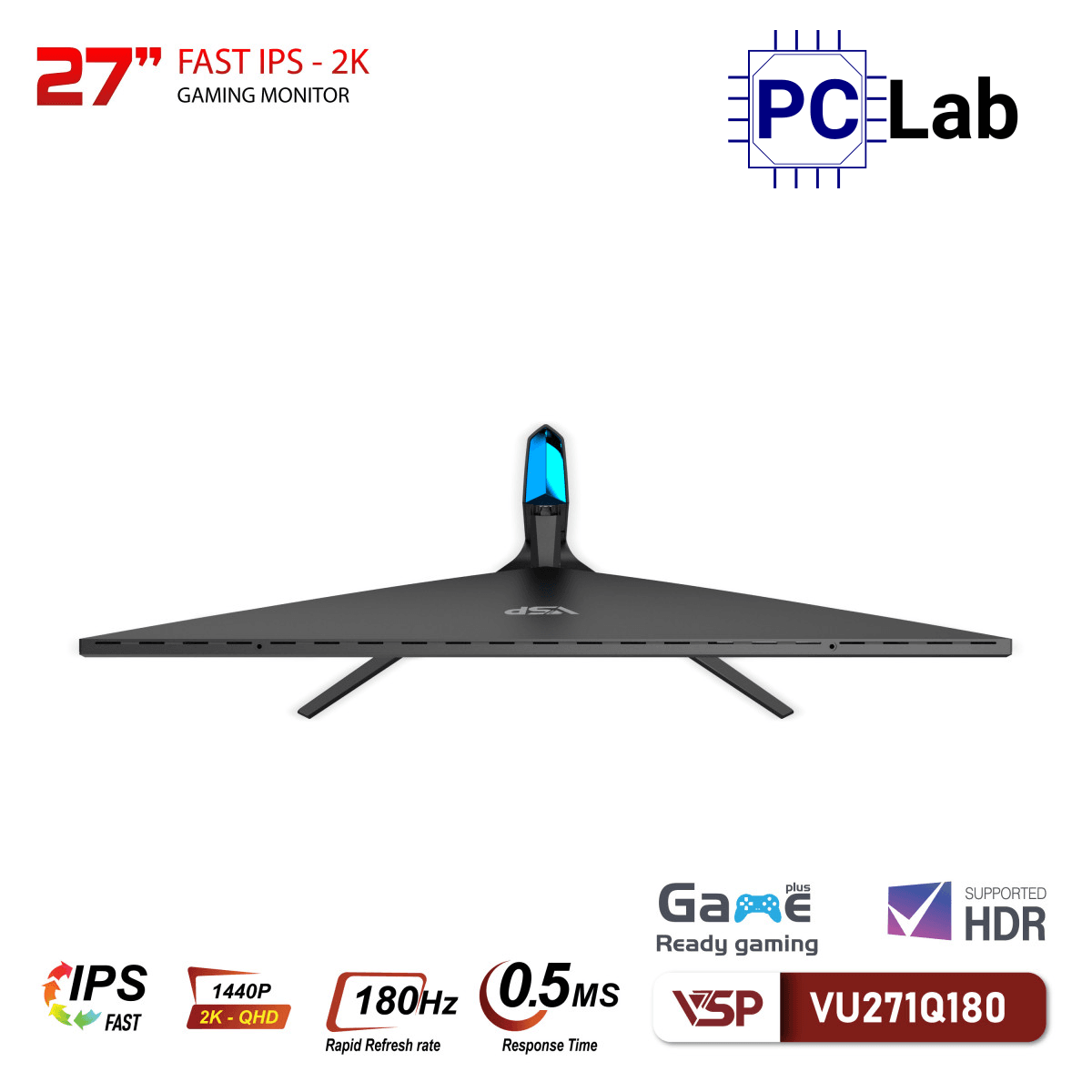 Màn hình VSP VU271Q180 27inch QHD 180Hz (27'', QHD, 180Hz, 0.5ms, FAST IPS, FreeSync)