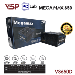 Nguồn PC máy tính VSP MEGAMAX VS650D 650W